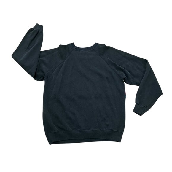 Womens vintage Hanes sweatshirt parrot pattern black cotton y2k - Picture 5 of 5